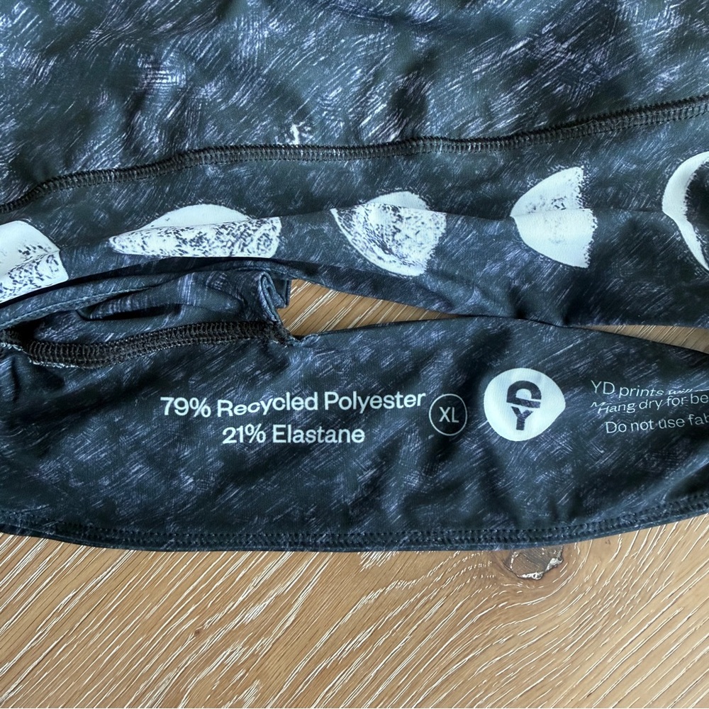 Democracy Black Yoga Sports Bra with Moonband Detail - Picture 5 of 5